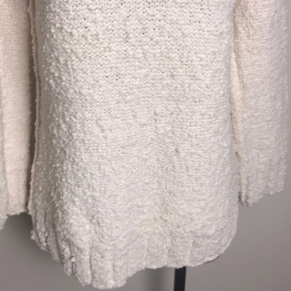 Moth Anthropologie Juliette Cream Popcorn Sweater